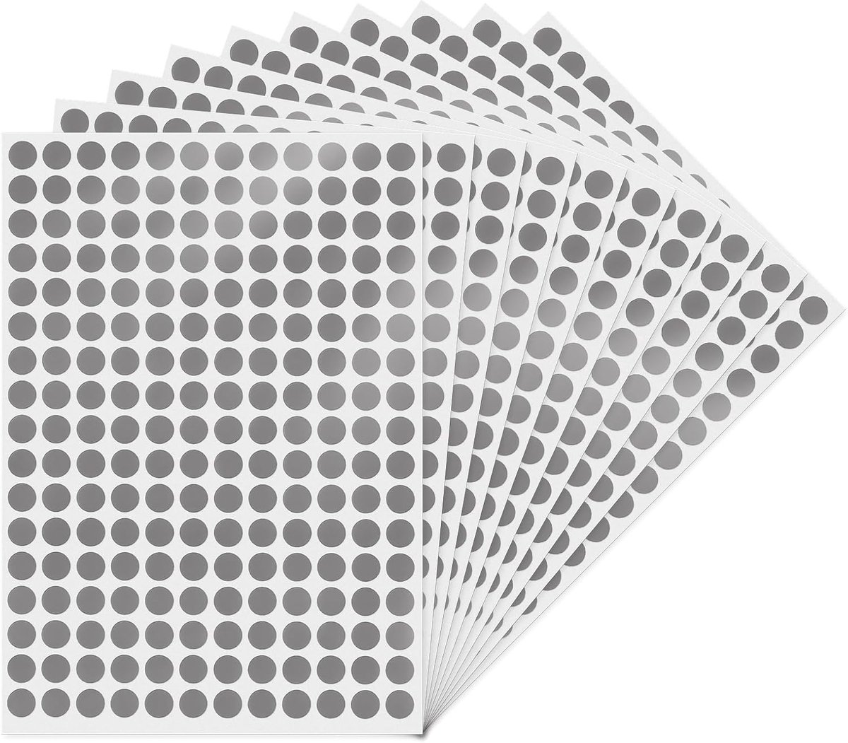 ronde stippenstickers, 10 mm, zelfklevende markeringspunten, waterdichte kleefpunten, stickers, kleine kleurcodering, etiketten, 2040 stuks