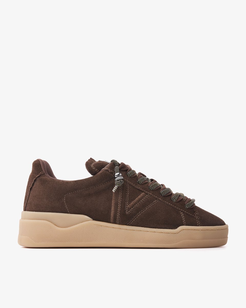 VIA VAI Sam Kyli Sneakers Dames - Suède - Bruin - Maat 37