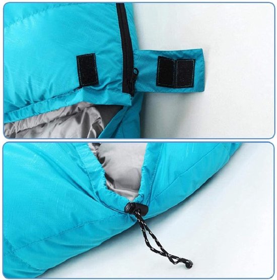 Slaapzak Vier Seizoen - Outdoor Ultralight Slaapzak - Kamperen en Hiken - Waterdichte Scheurbestendige Buitenkant - 220x75cm - Paars — afbeelding 2