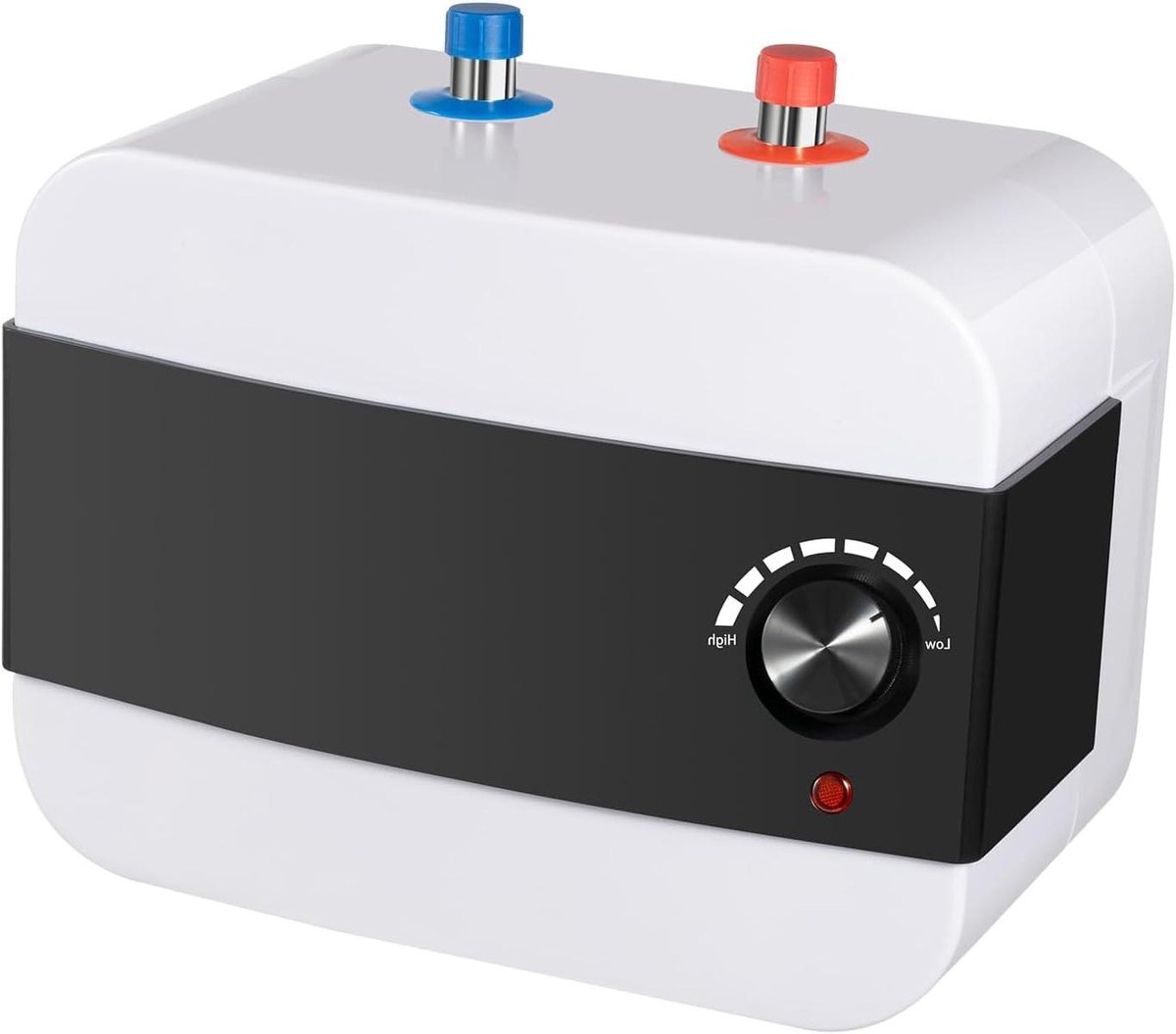 Ondertafelboiler - Kleine boiler - Direct warm water - Energiebesparend ontwerp - 6 Liter - Wit/Zwart