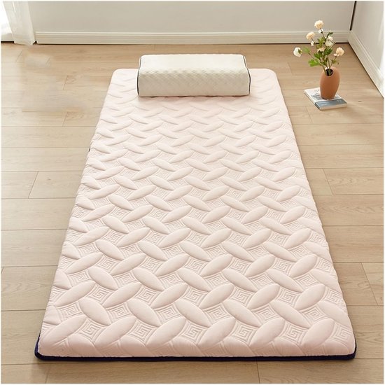 Futonmatras - Vloermatras slaapmat - Comfortabel slapen - Opvouwbaar en draagbaar - 120x200cm - Grijs — afbeelding 2
