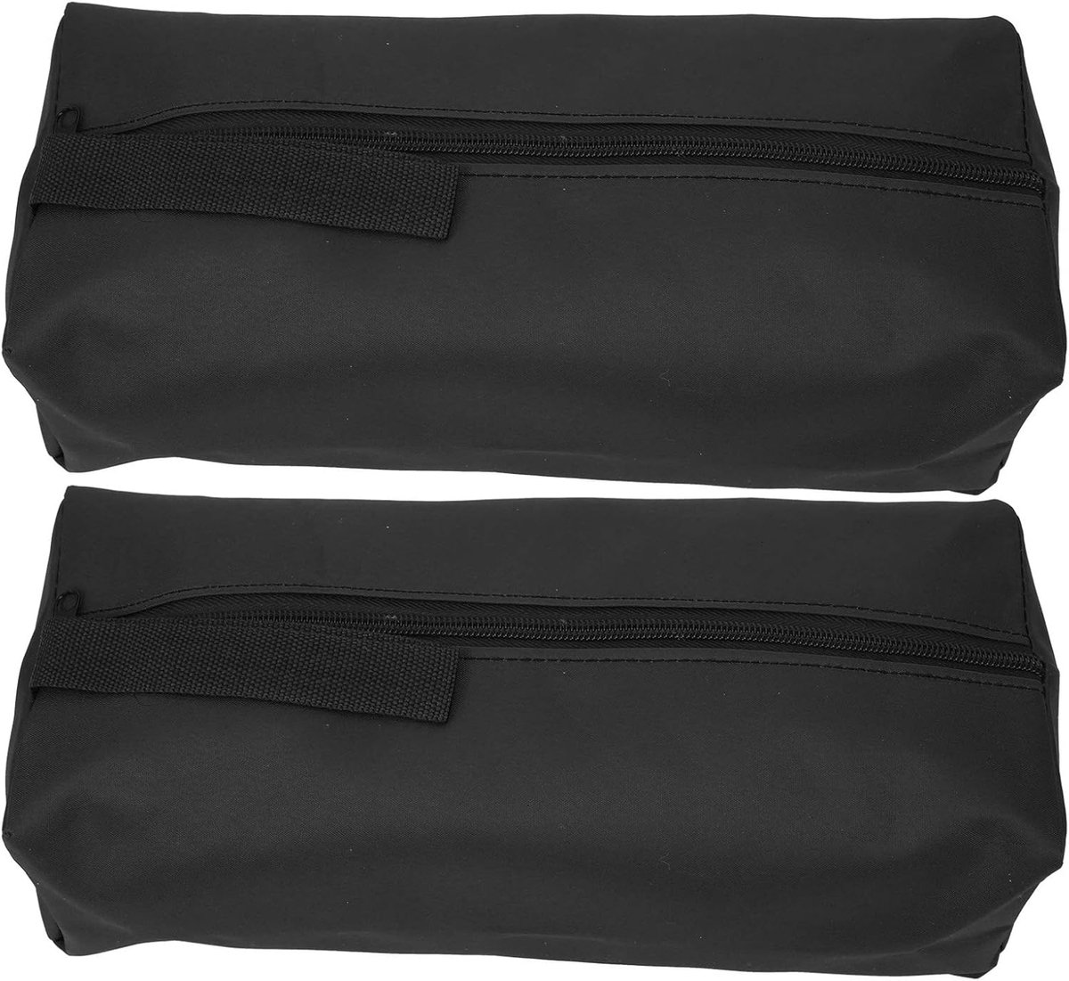 SnelShoppen - 2x Grote Draagbare Gereedschapstas Multifunctionele Opbergzak met Ritssluiting in Rood, Geel en Zwart - Stevige Polyester Tas voor Tuin,