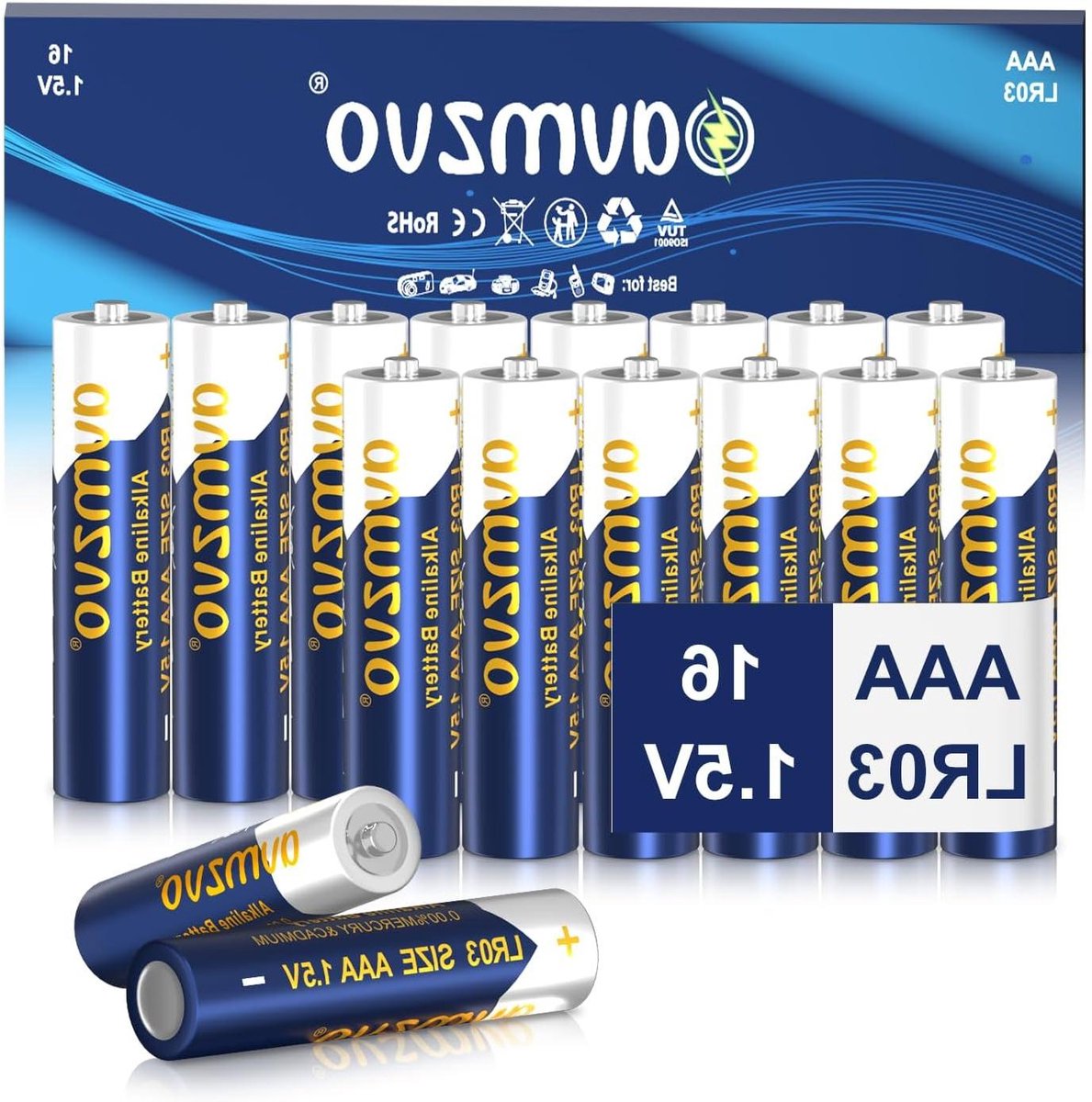 AAA Batterijen - LR03 Batterijen - Elektronica Voeden - Duurzame Kracht - 16 stuks - Niet gespecificeerd