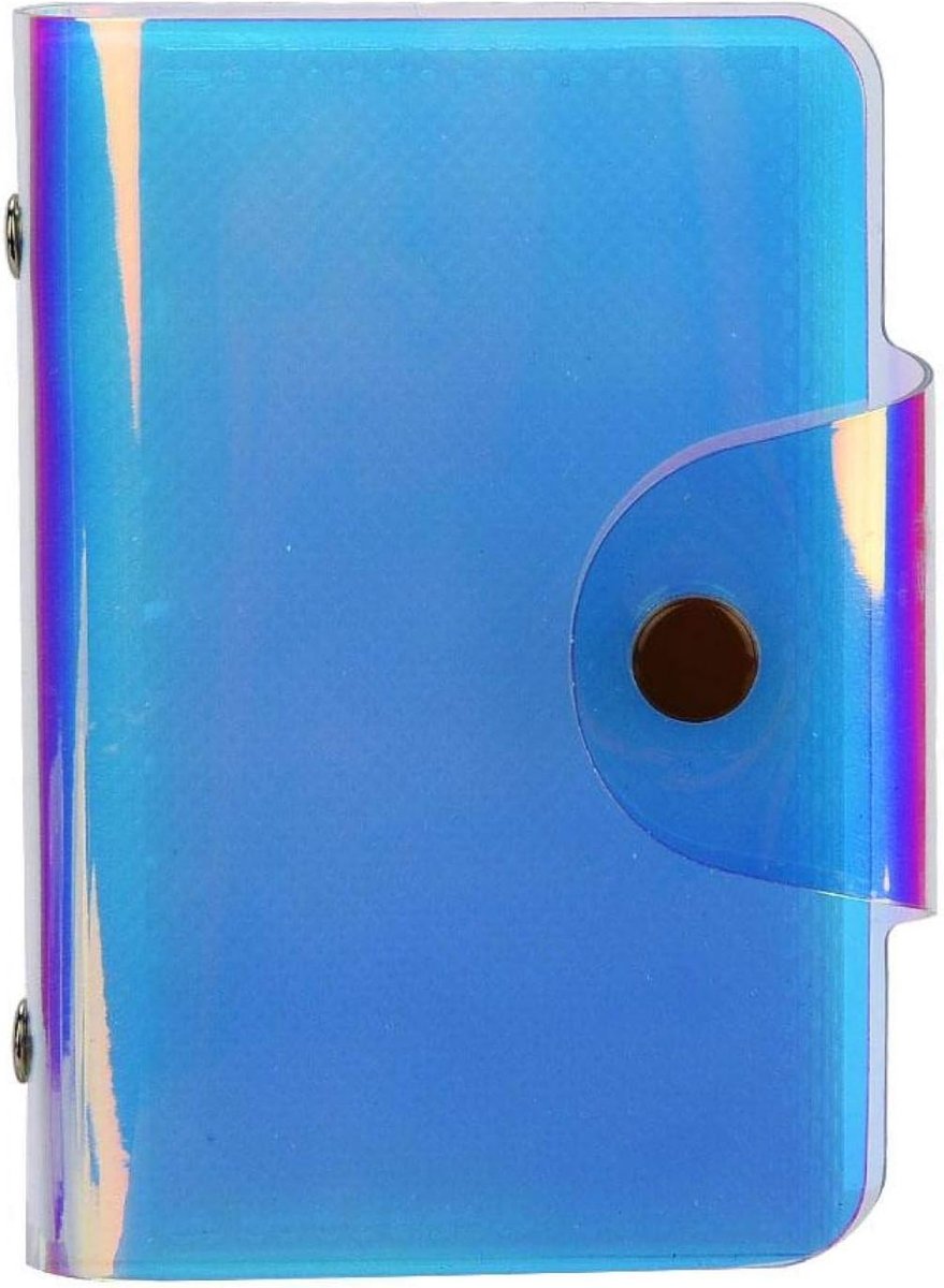 SnelShoppen - Mini Foto Album met Grote Capaciteit, Transparante Kleurrijke PVC Cover, Verfijnde Sluiting, Geschikt voor 3 Inch Foto's, Compact en Sti