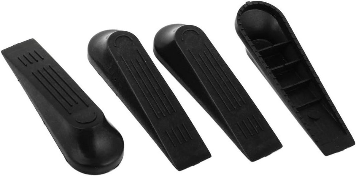 Deurstopper - Deur buffer - Voorkomt dichtslaan - Antislip oppervlak - 10 cm - Zwart
