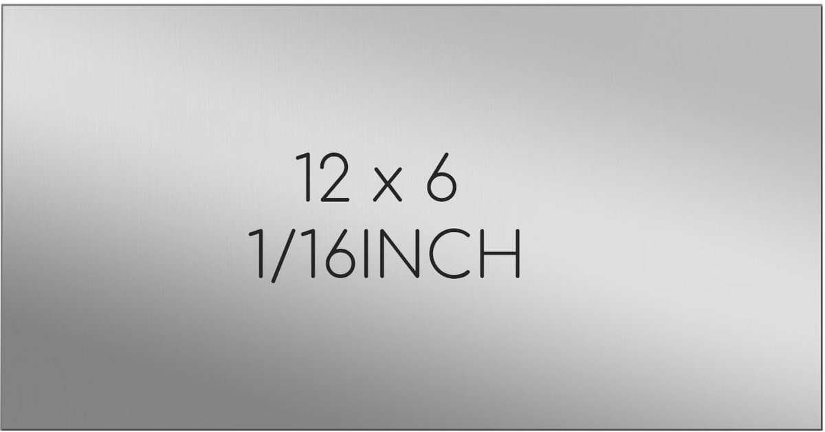 304 RVS Plaat 305mm x 152mm x 1.5mm, Ideaal voor Klussen, Doe-het-zelf Projecten en Industrie Toepassingen