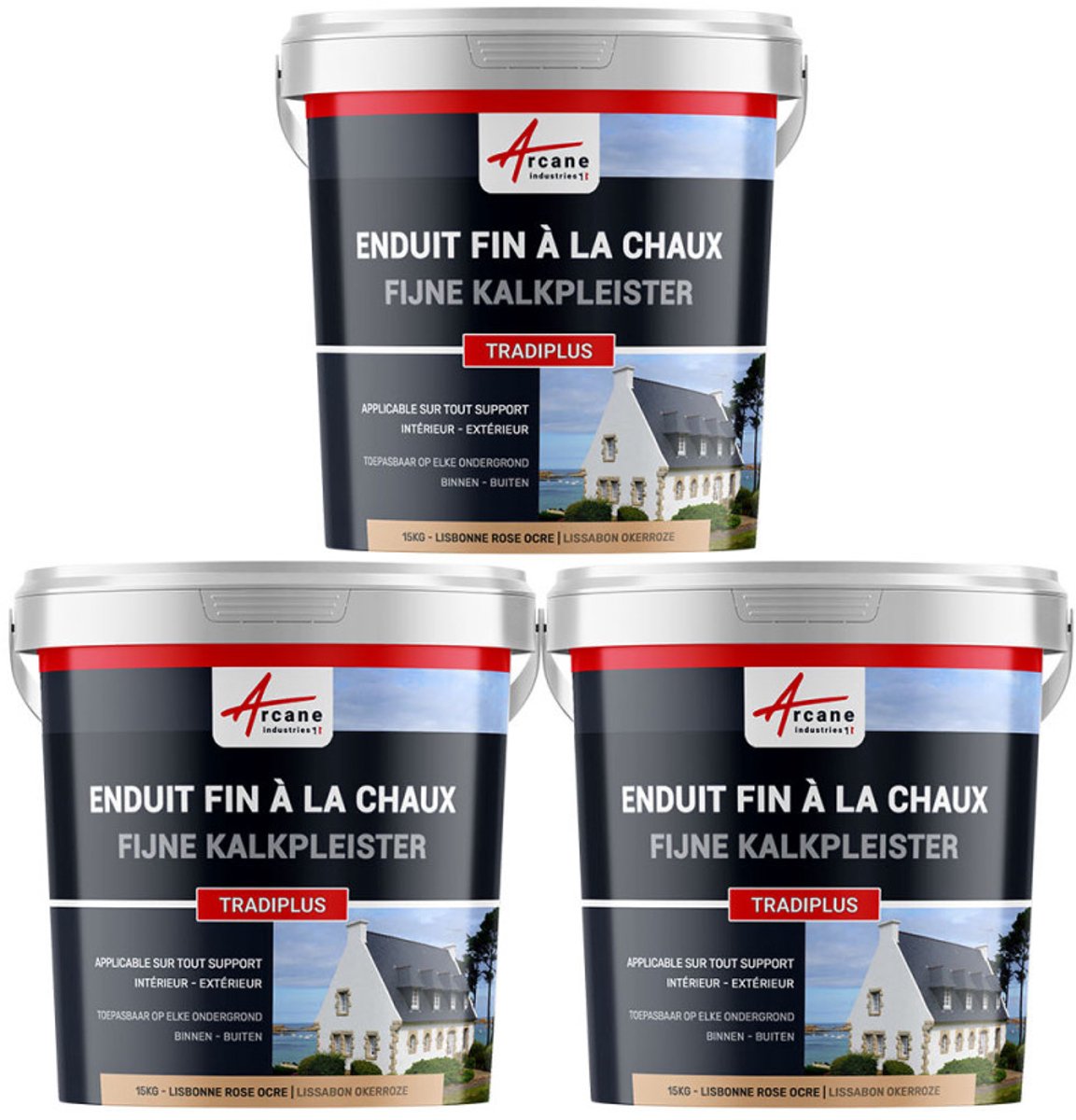 Fijne kalkpleister voor binnen- en buitendecoratie - TRADIPLUS