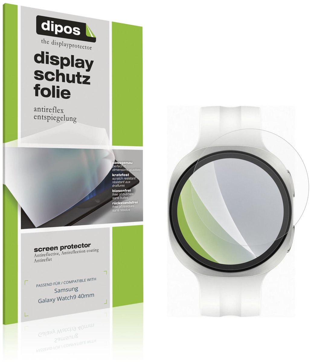 dipos – 6x Matte Beschermfolie geschikt voor Samsung Galaxy Watch9 40mm | Krasbestendige & antireflecterende Screenprotector Ultra-Thin