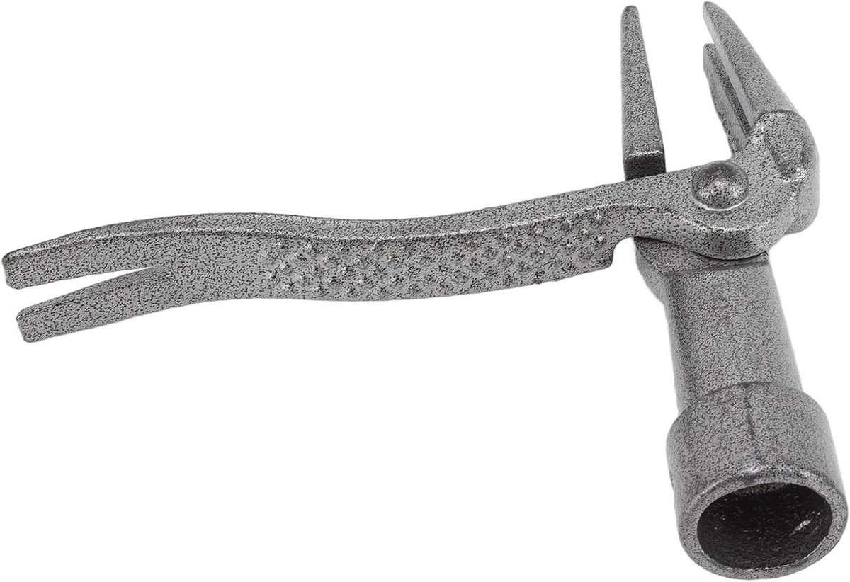 Onkruidtrekker Staand - Worteltrekker Handmatig - Onkruid Verwijderen - Robuust Ijzeren Prikker - 23 x 18 x 4 cm - Zilver