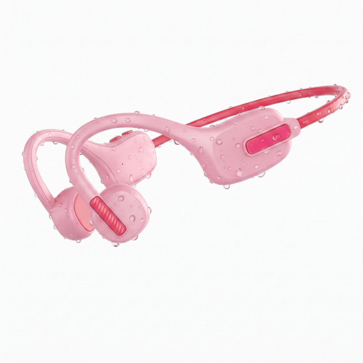 X12 - Draadloze Kinderkoptelefoon - Koptelefoon Kind - Bone Conduction Headphone - Bluetooth - Veilig Volume 85 dB - On ear - 6 uur batterij - IPX5 - Voor Tablet, Laptop, School & Online Les - Roze