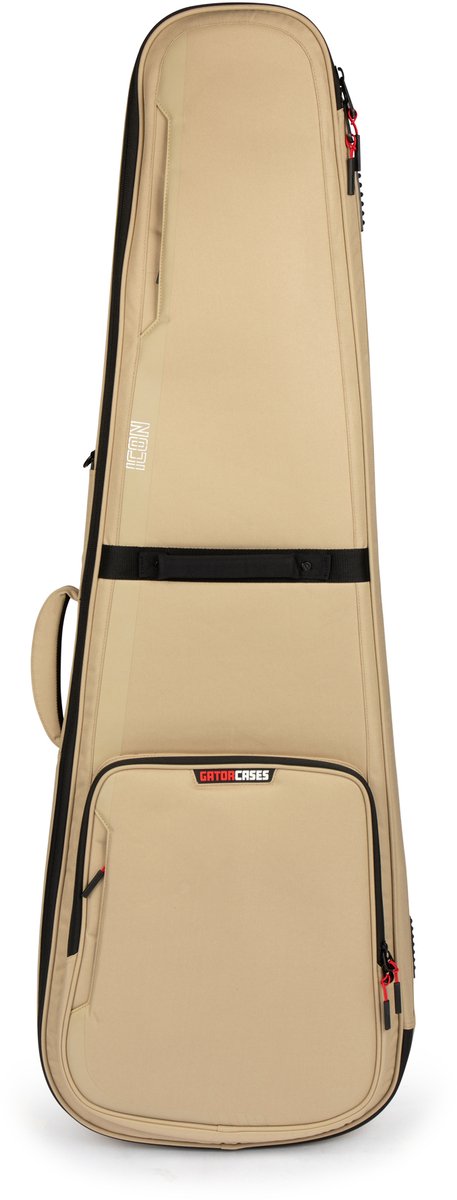 Gator Cases G-ICONBASS-KHK Icon serie softcase voor elektrische basgitaar - beige