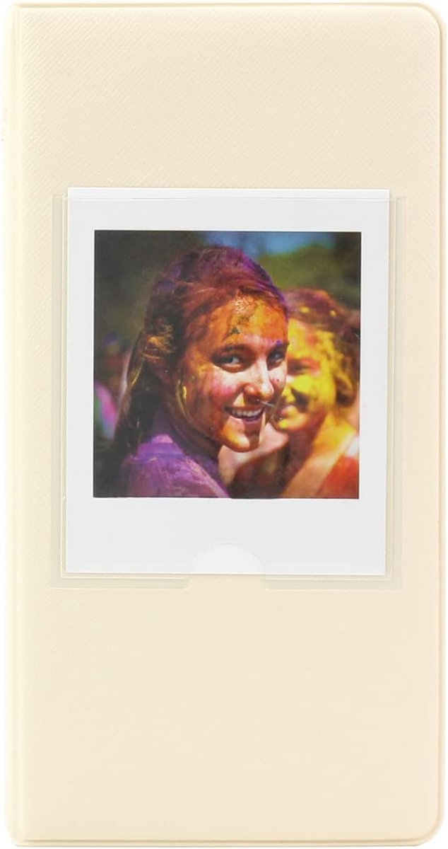 SnelShoppen - Mini Foto Album met 64 Pockets voor Fujifilm Instax Square SQ1/SQ20/SQ10/SQ6/SP-3 - Schattig Kleurvol PU Leder - Ideaal voor Foto's, Kaa