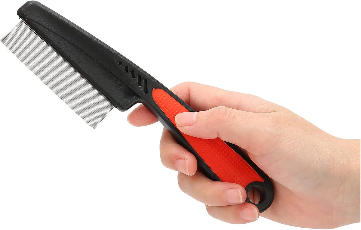 SnelShoppen - Professionele Lice Kam - Roestvrij Staal Fijne Kam voor Hoofdluis, Nits en Dandruff Verwijdering, Ergonomisch Handvat, Effectief voor Hu