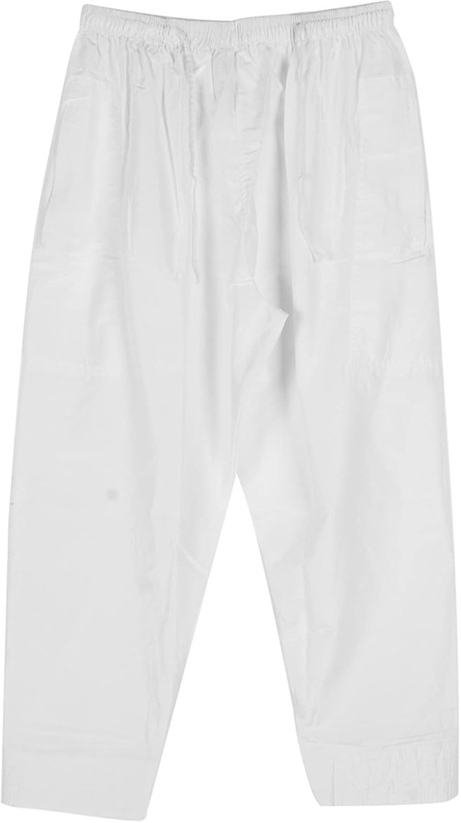 moslimbroek polyester katoen losse stijl met elastische tailleband Afghaanse broekkleding (2)