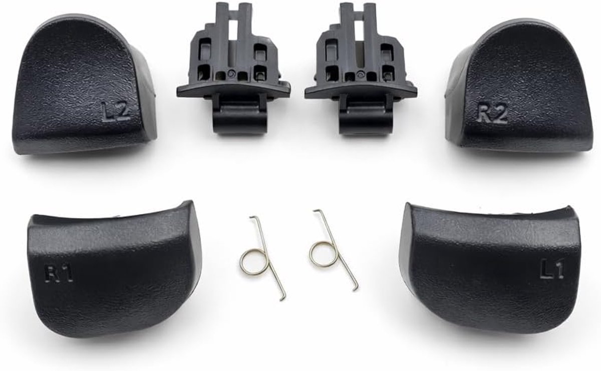 Vervangende knoppen PS5 controller - L2 R2 L1 R1 schoudertoetsen - Compatibel met DualShock 5 - SnelShoppen