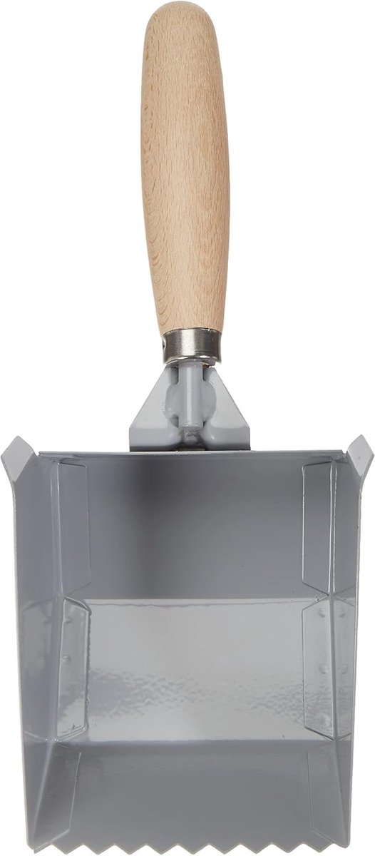 Kleeftroffel 100-420 mm houten handvat plankelle poriënbetonnen troffel gasbeton mortel mortel plansteintroffel betonschop rechthoekige tanden (100 mm)