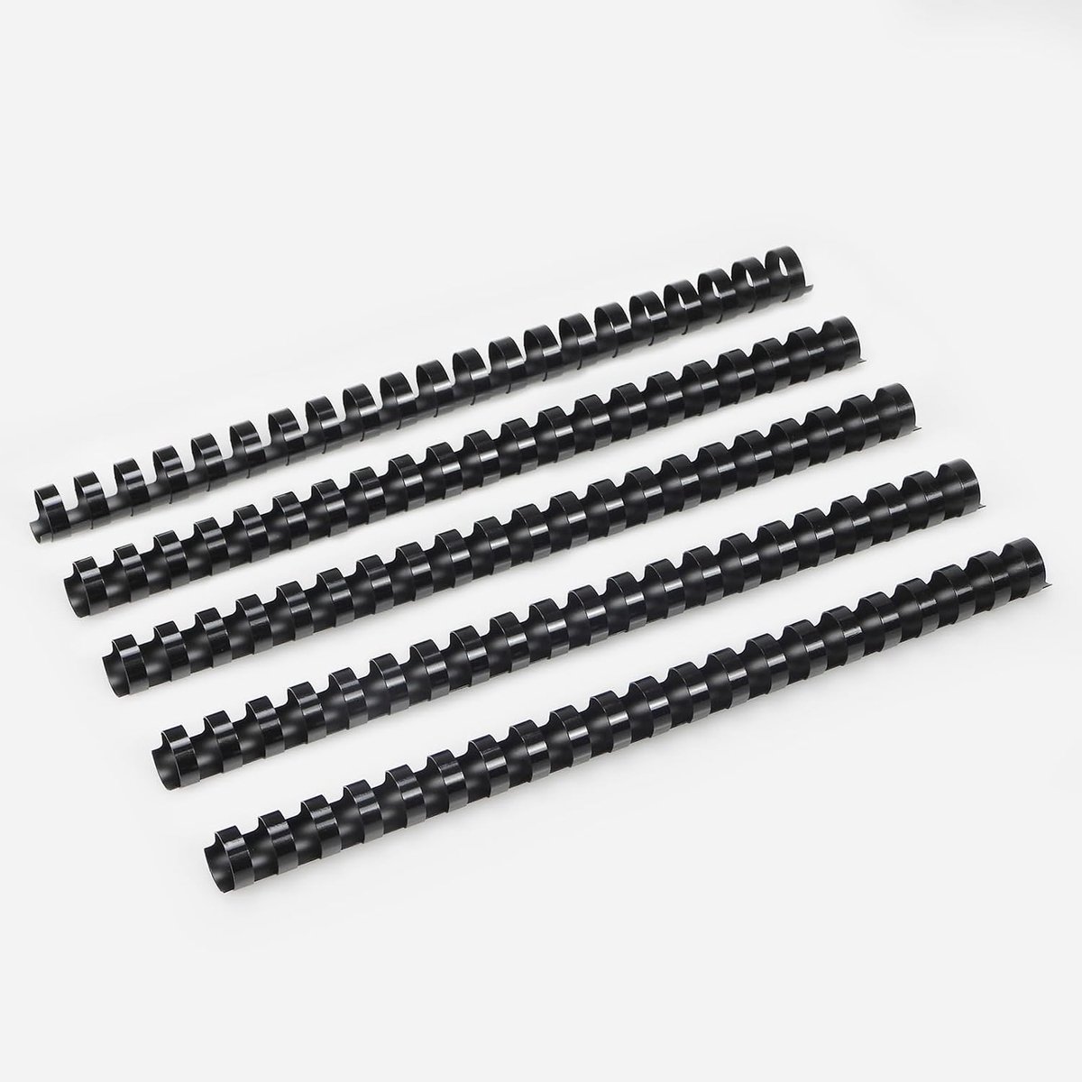 Bindruggen, 20 mm, 21 ringen, 180 vel bindcapaciteit, Zwart, A4, 100 stuks