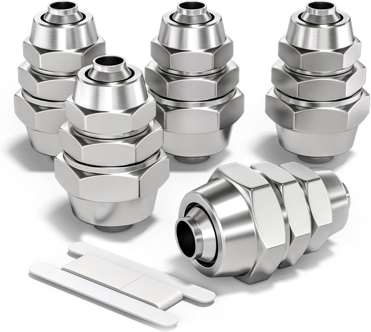 5 stuks 6 mm tot 10 mm pneumatische rechte reduceeradapter snelkoppelingen (KPG6-10)