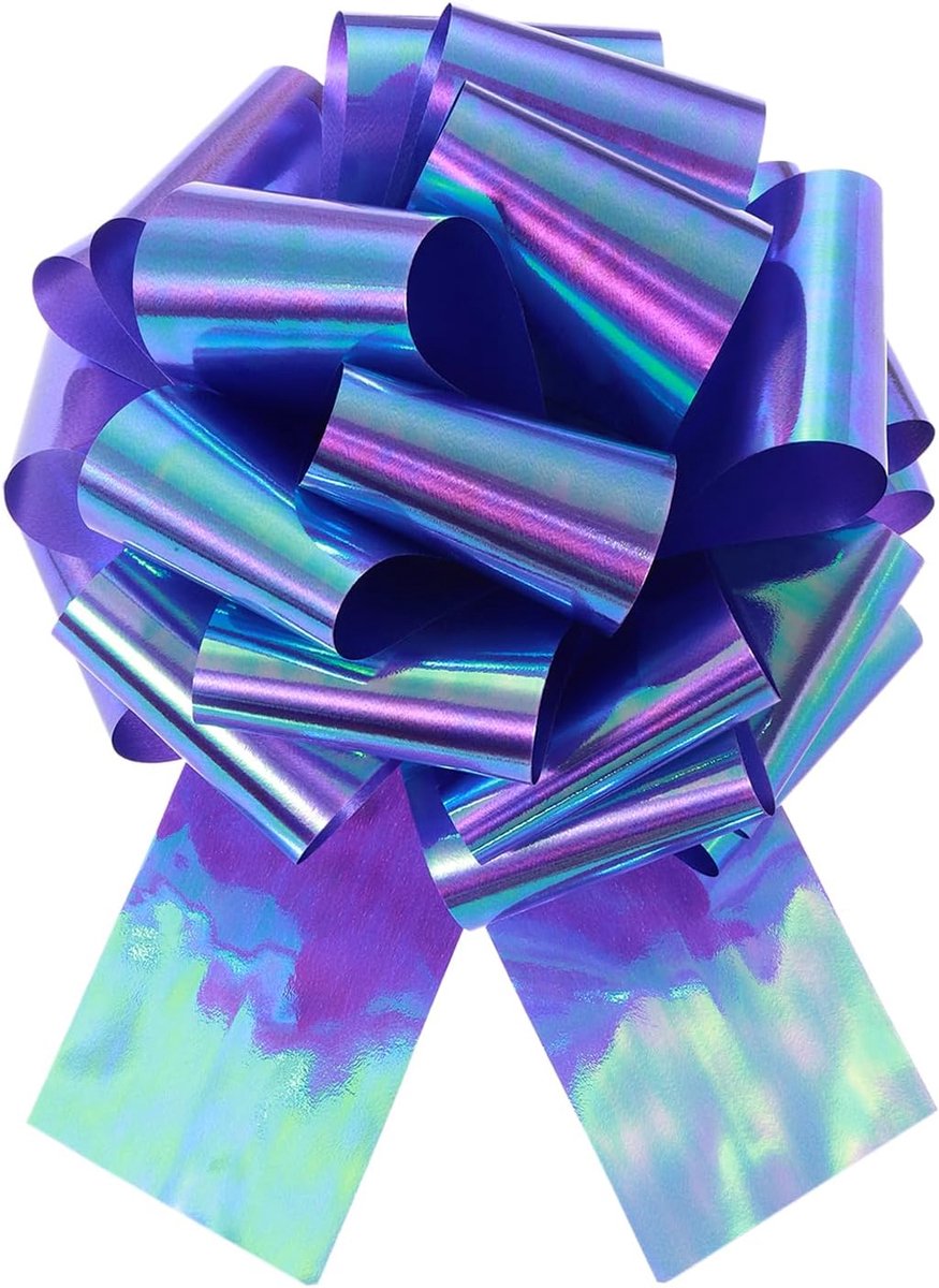14 inch metallic grote strik voor geschenken voor auto bruiloft cadeaumanden Kerstmis strik, kleurrijk paars