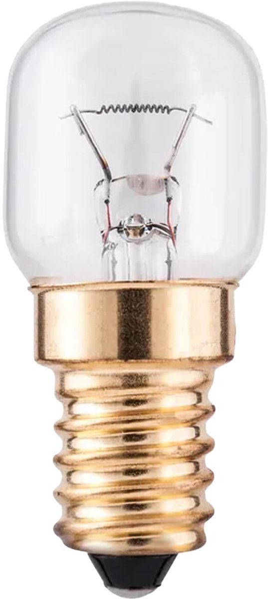 Patron Ovenlamp E14 - 15W 105lm 2300K 24V - Extra Warm Wit Licht - T22 - 300°C Hittebestendig - 1 stuk