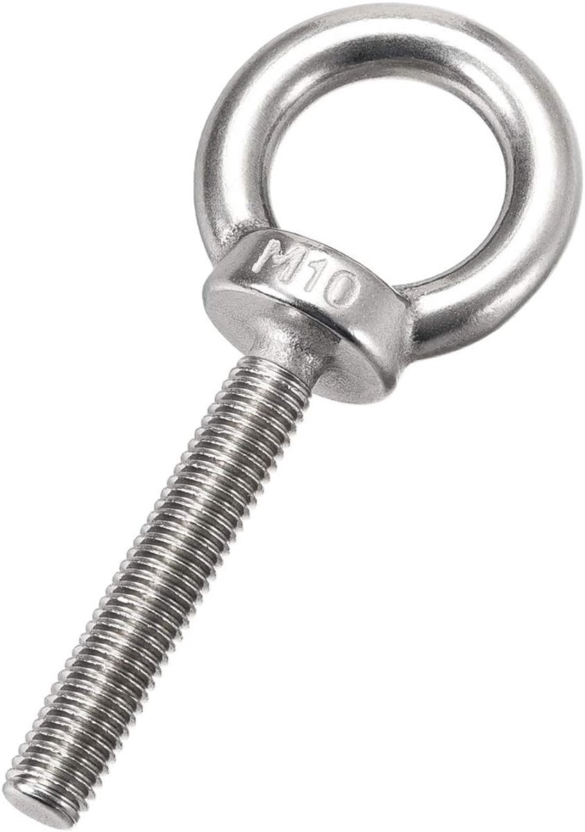sourcing map 2 stuks. M10 x 60 mm schroefdraad 25 mm binnenzijde Dmr. 42 mm buitendiameter ringschroef de