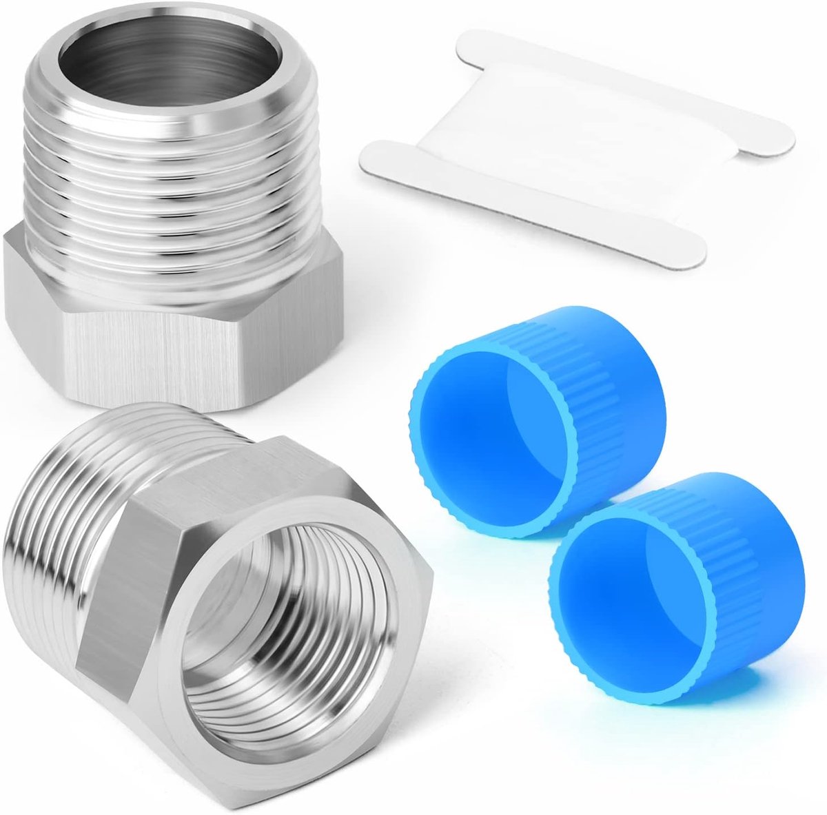 2 Stuks 3/8 "Vrouwelijke BSP Naar 1/2" BSP Mannelijke Smeden Reducer Hex Bus, Fit Voor Pijp Aansluiten
