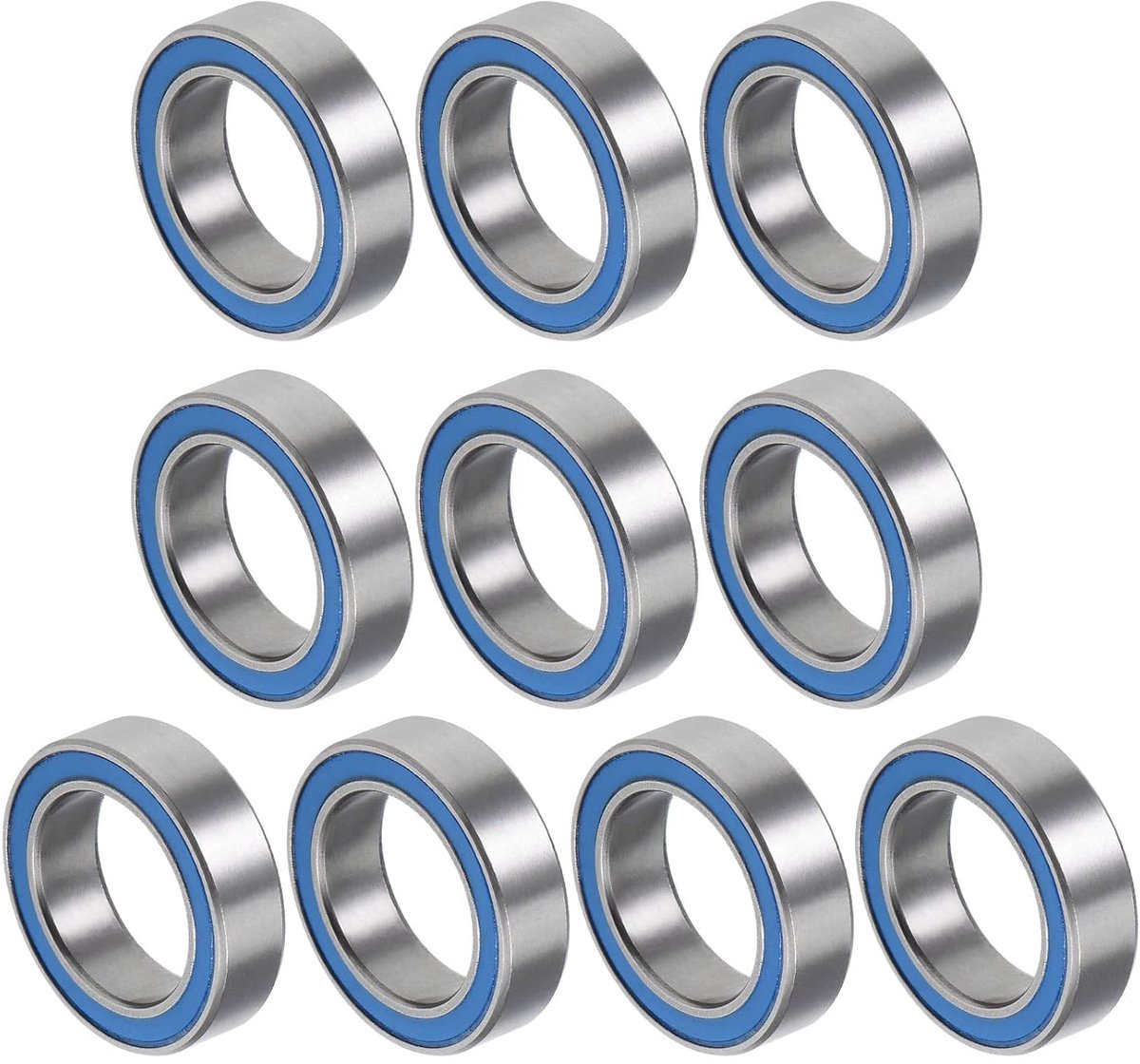 Lagers x 10 stuks chroomstaal dubbel verzegeld voor machines gereedschap DIY projecten blauw