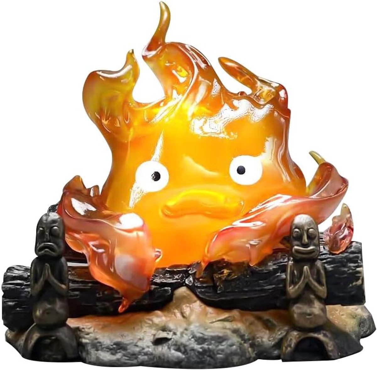 nachtlampje, lamp, bureau-ornamenten, schattige elfen-ornamenten, voetbal-nachtlampje, vlammen, omgevingslicht, geschikt voor Halloween