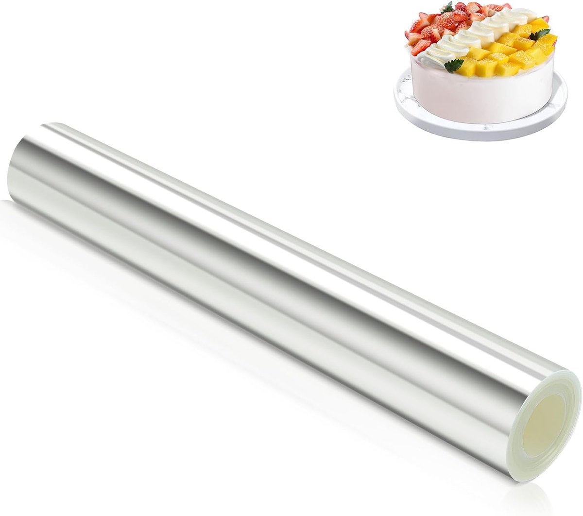 Taarthalsband, 30 cm x 10 m, acetaatbladeren voor cake, herbruikbaar, voor mousse, chocolade, desserts, decoraties