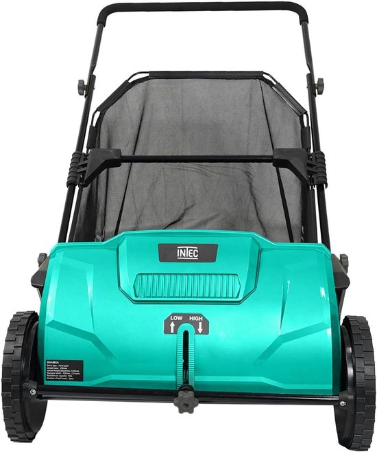SnelShoppen - Mechanische Blad- en Grasveger 100L - Handmatige Tuinveger met 530 mm Werkbreedte en 2 Draaiende Borstels - Lichtgewicht en Geluidsloos — afbeelding 5