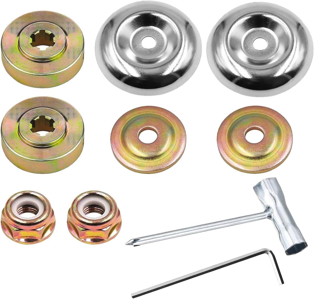 12 stuks bevestigingsmoerkit voor bosmaaier, TREABEAR accessoires voor grasmaaiers, accessoires voor grasmaaiers, reserveonderdelen voor grastrimmer, irrigatiemachine