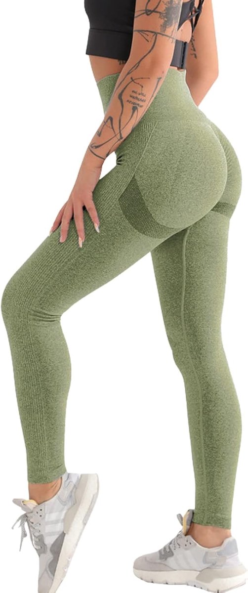 Sportshorts voor dames, naadloze push-up leggings met hoge taille voor hardlopen, butt scrunch leggings voor fitness, yoga, fitnessstudio, hardlopen