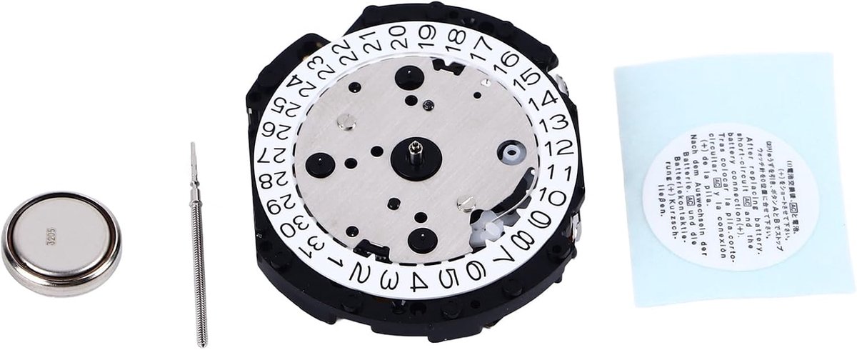 VD57C kwartsuurwerk Metalen uurwerk Horlogereserveonderdeel, kwarts uurwerk Metalen beweging Metaalontwerp Batterij 40mAh inbegrepen Greensen VD57C kwartsuurwerk Metalen uurwerk