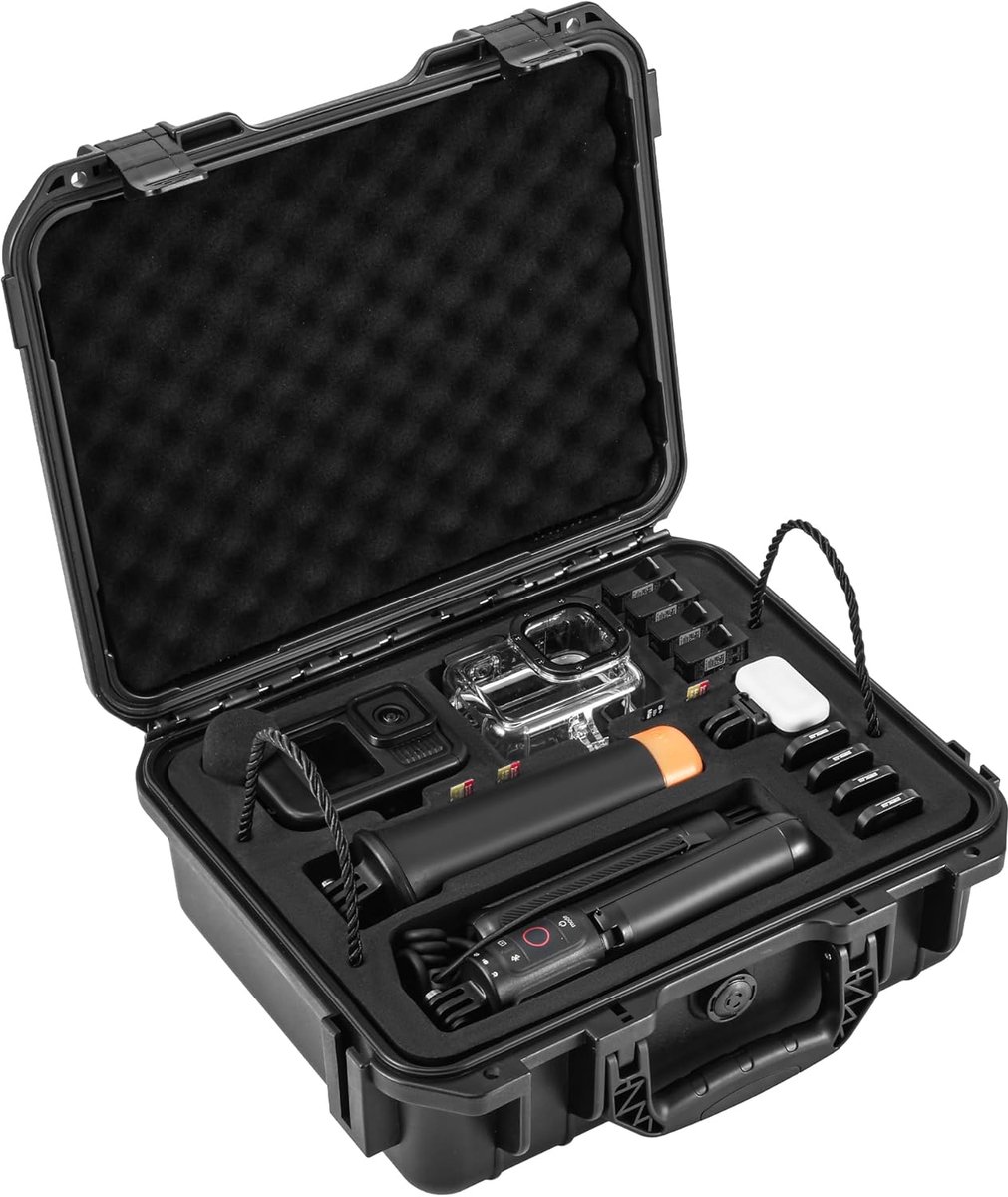 Case Organizer Voor Gopro Hero 13/12/11/10/9/8 Media Mod/Volta/Beschermende Behuizing/Borst Mount Creator Edition Accessoires Waterdichte Reisopslag Draagtas 31,5 * 11,9 * 26,4 cm