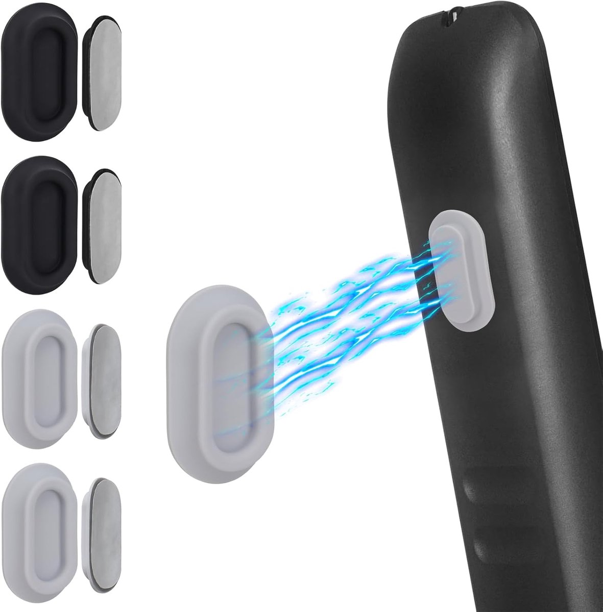 Magnetische afstandsbedieningshouder - sterke dubbele magneten - zelfklevend - voor een opgeruimd bureau - ShopVlot