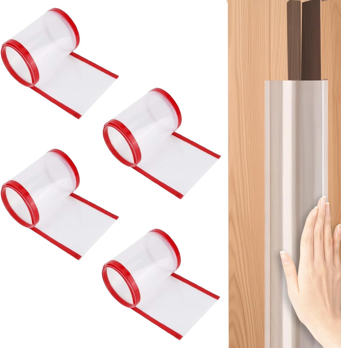 Vingerbescherming Vingerklem Bescherming: WIYETY 4 Stuks Vingerklembescherming Deuren voor Kinderen Klembescherming Deuren Lintzijde Inklembeschermingsstrip voor Kinderdagverblijf