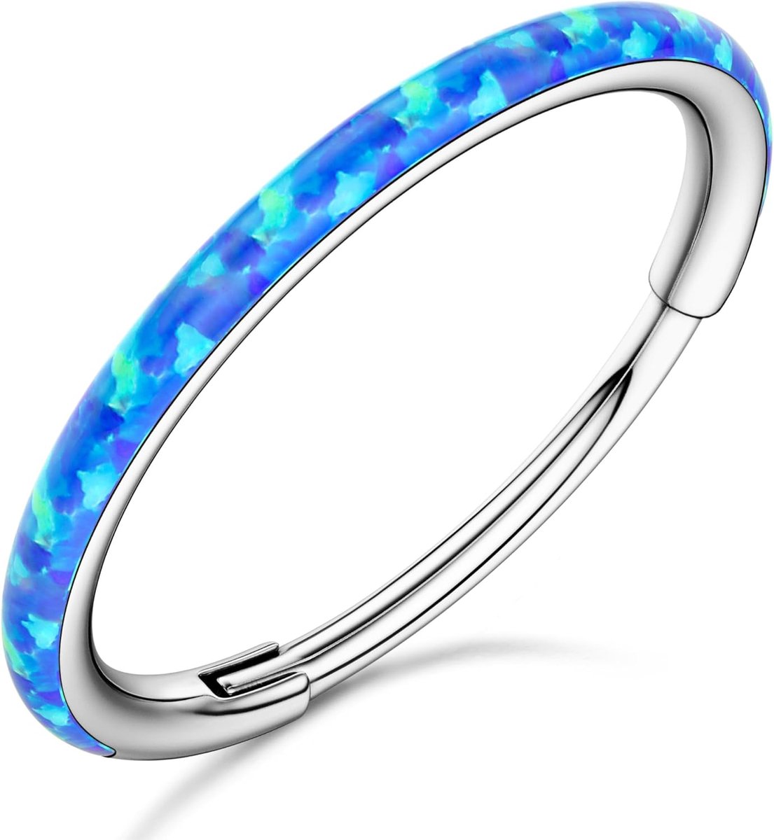 Ringen Hoepels - 16/18/20g 316l Chirurgisch Staal Scharnierende Hoepel Neusringen Septum Ringen Conch Helix Daith Piercing Sieraden Paars/Roze/Blauw/Wit 8/10mm