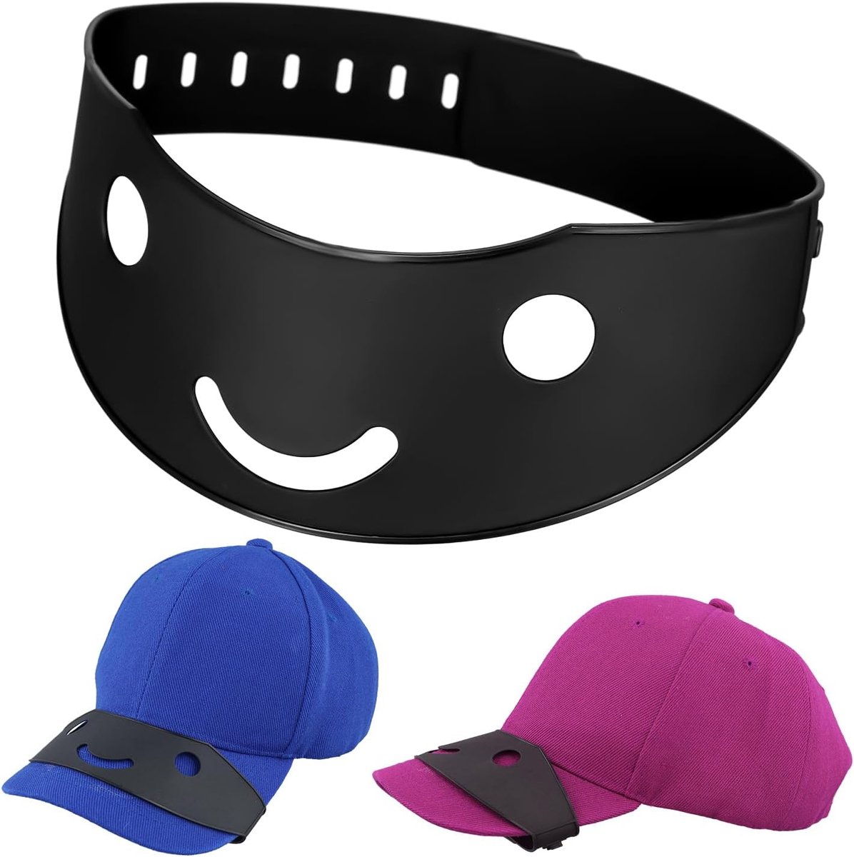 Perfect Hoedgebogen Band Hoedrandvormer voor Passende Hoeden Hoedenvormhouder Hoedcurvertool met 9 Curveopties voor Baseballpetten, Gemakkelijk Te Vormen (Glimlachstijl)