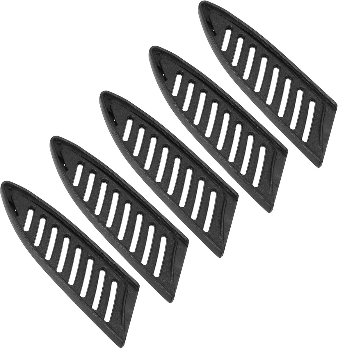 PP veiligheidsmesafdekking voor schilmesjes van 8,9 cm, 5 stuks, universeel mes voor keuken, koksmes, zwart