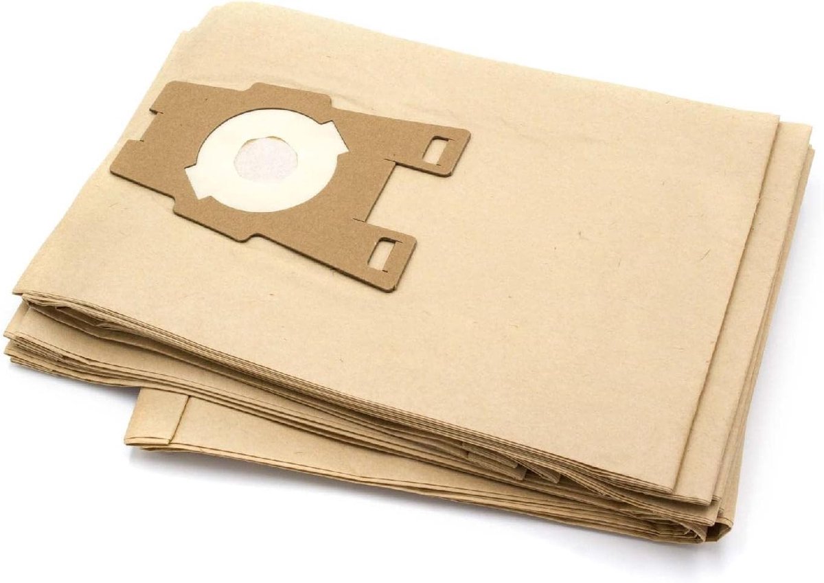 Stofzuigerzakken Papier - Stofzakken Cilinder - Stofzuigen Huis - Goede Grip - 10 stuks - Zandkleurig