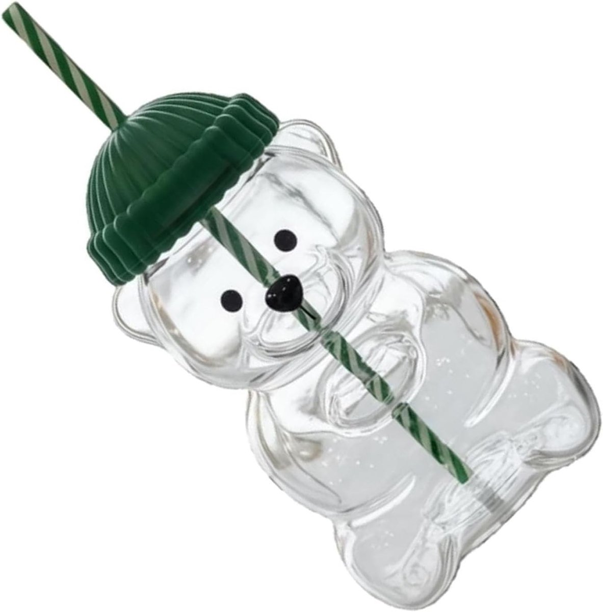 Herbruikbare 20oz glazen drinkbeker met rietje voor ijskoffie, melkthee, sap en cocktails