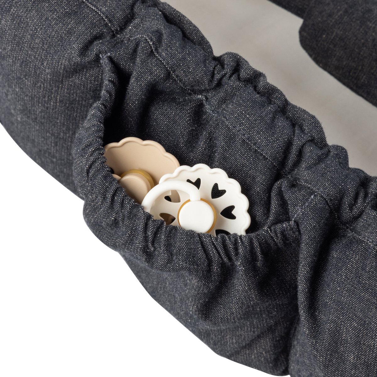 Sebra 3-in-1 Babynest + Kap - Dark Grey Melange