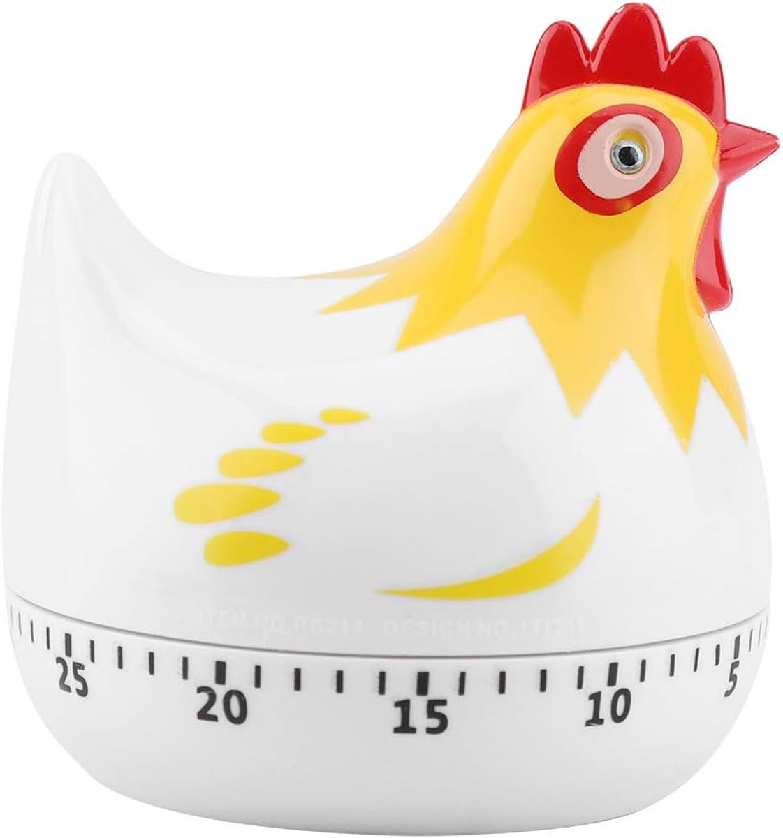 SnelShoppen - Keuken Timer, Duurzame Countdown Klok, Luide Alarm, Achtergrond Herinnering, Wit voor Koken, Bakken en Dagelijkse Taken