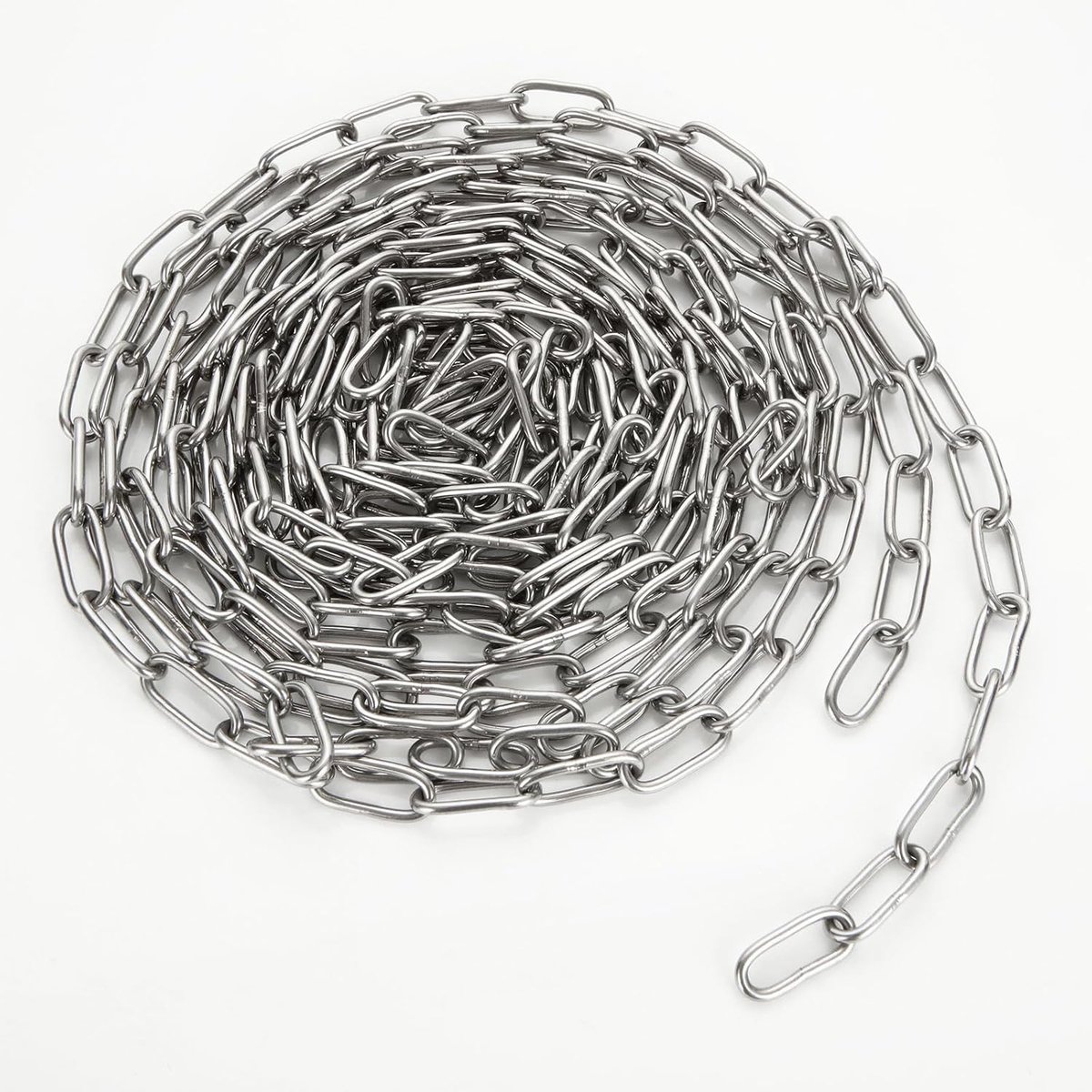 SnelShoppen - 3mm RVS Ketting 6 Meter - Sterke Link Chain van 304 Roestvrij Staal voor Hangen, Hond Leiding, Tuin, Kledinglijn, Meubel en Dagelijks Ge