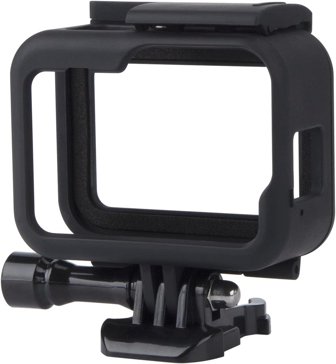 SnelShoppen - Compatibel Behuizingsframe voor GoPro Hero 9/10/11 Actiecamera's, Beschermende Case met Pedestal en Schroef, Zwart, Perfect voor Buitens