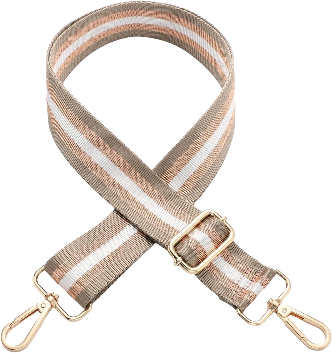 SnelShoppen - Verstelbare Schouderriem voor Tassen, 3.8 cm Breed, Draagriem voor Handtas, Tote Bag en Schoudertas, Hoogwaardige Polyester en Metaal, L