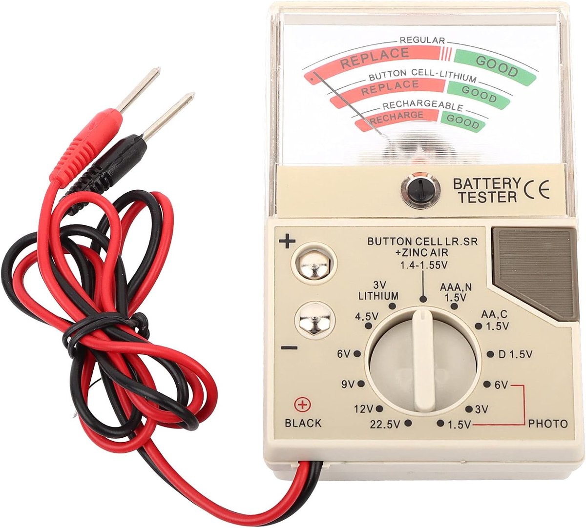 SnelShoppen - Watch Battery Tester - Quartz Horloge Accu Tester - Button Cell Coil Horloge Puls Tester - Analyzer Accu Gereedschap voor Horlogemakers