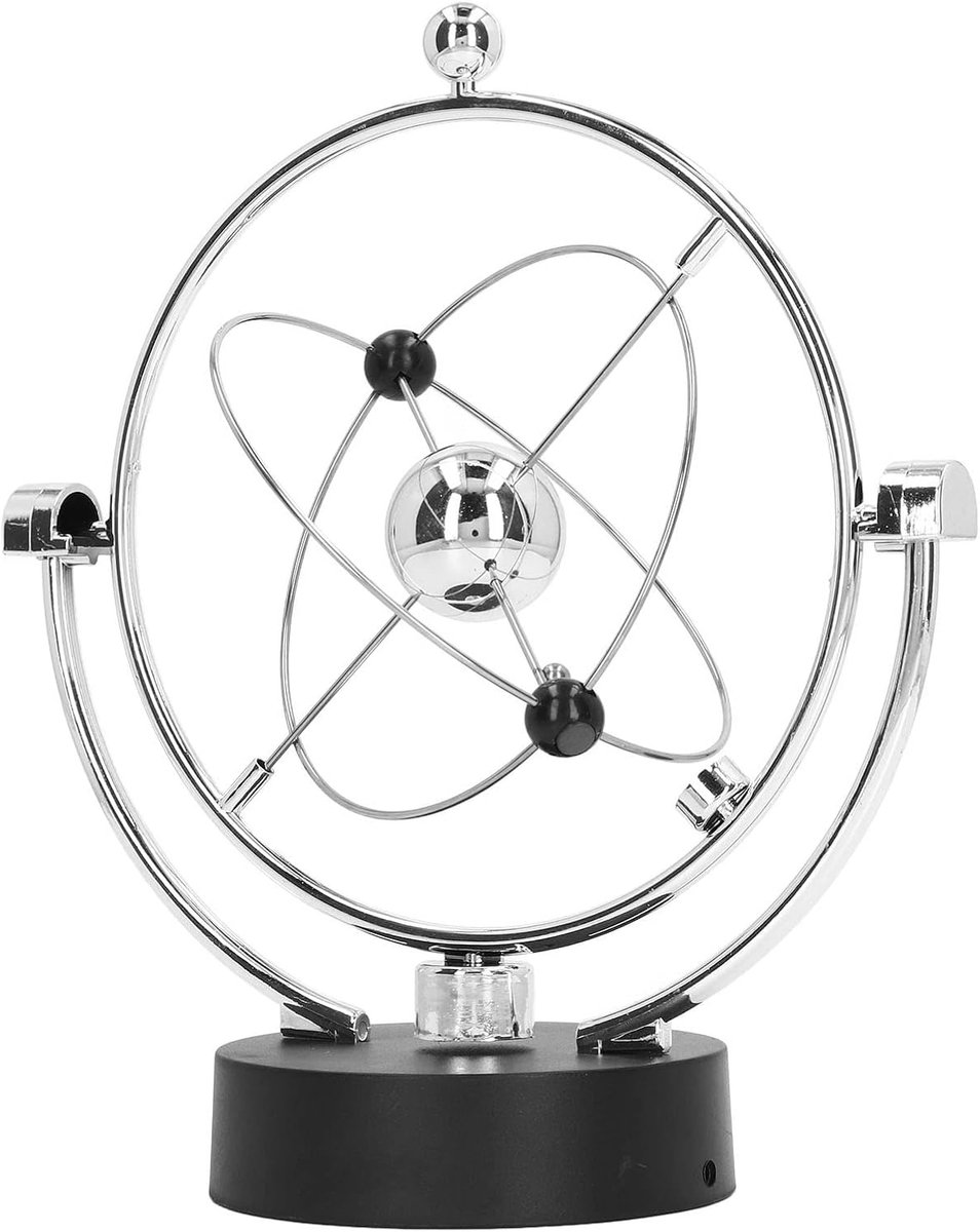 Motion Ornament, Perpetual Motion Swing Ball Interessant Educatief Eenvoudige Installatie Wetenschap Kennis Elegant voor Kantoor