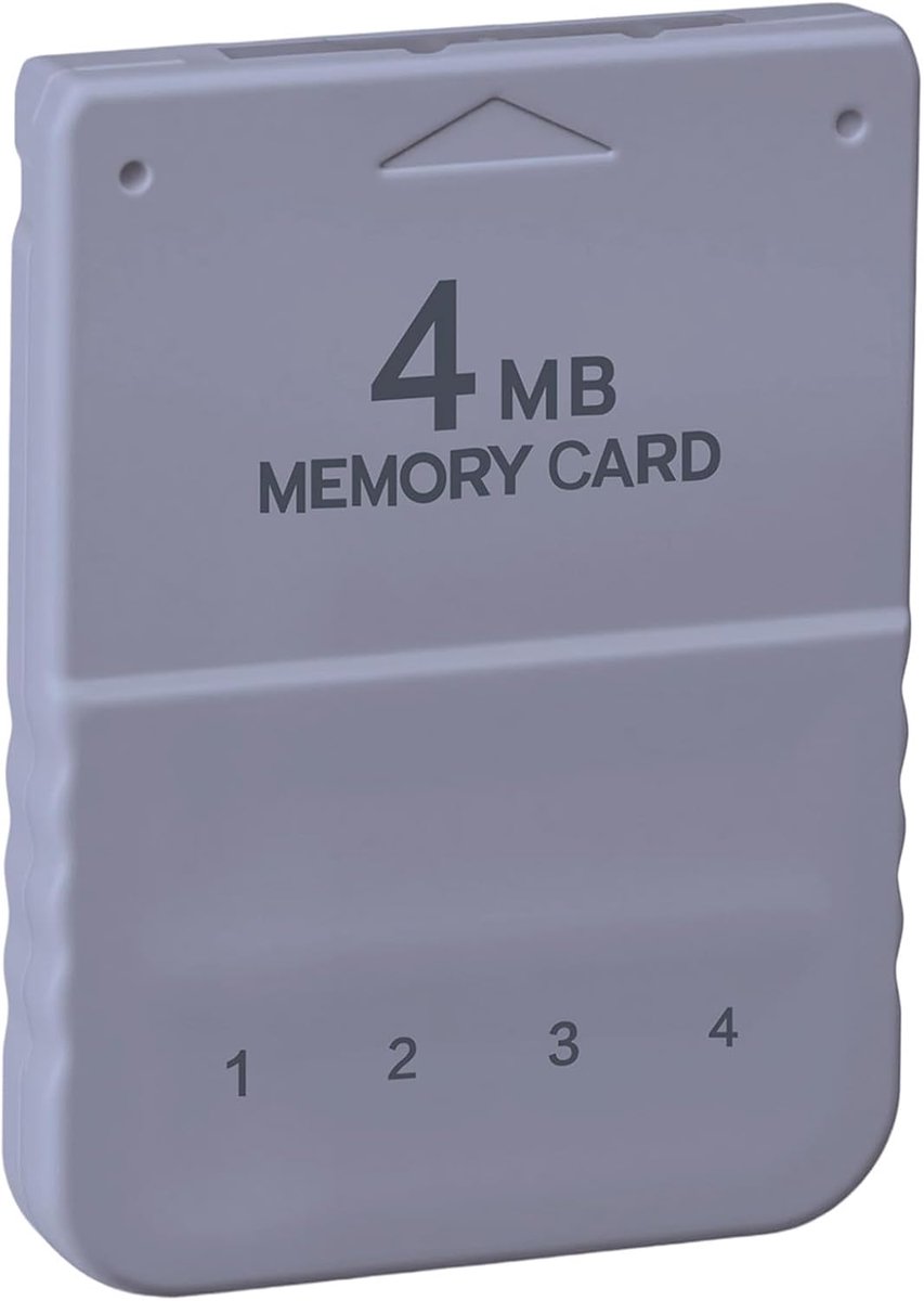4 MB geheugenkaart voor PS1 & PS One, 60 blokken geheugenkaart voor PS ONE, opslagcapaciteit voor PlayStation 1, hoge snelheid speelgeheugenkaart, compatibel met PS2 (alleen PS1-games)