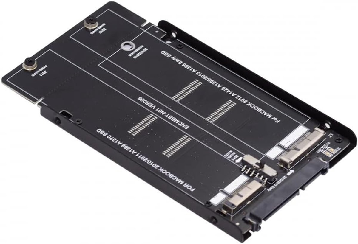 2.5 "SATA 22Pin naar 2010 2011 2012 Mac Air Pro Retina SSD 12+6Pin 17+7Pin A1425 A1398 MC975 MC976 Case Behuizing